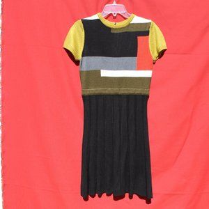 Vince Camuto color-block sweater dress